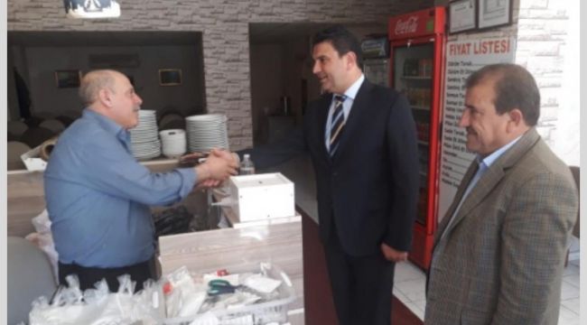 Sait Ağan esnaf ziyaretlerini sürdürüyor