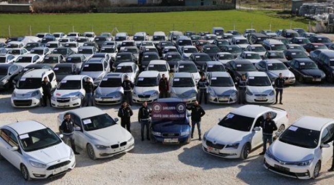 Şanlıurfa’dan çalınan araçlar ülke dışında bulundu