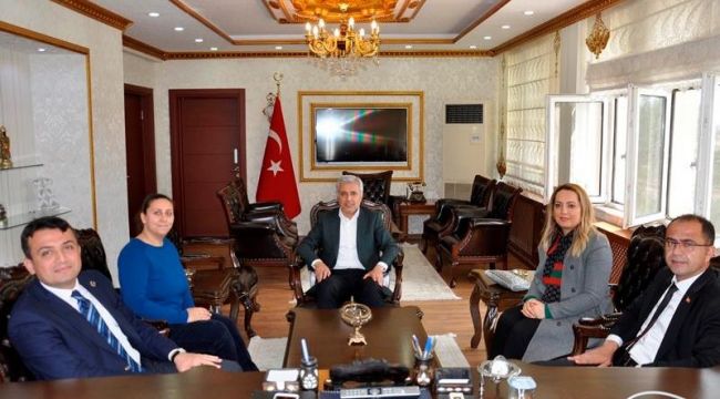 Belediye Başkanı Aksak, Kaymakam Keklik’i Ziyaret Etti