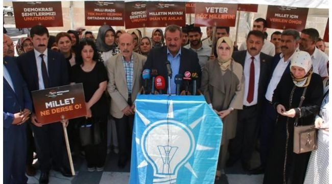 Şanlıurfa AK Parti'den 27 Mayıs açıklaması!