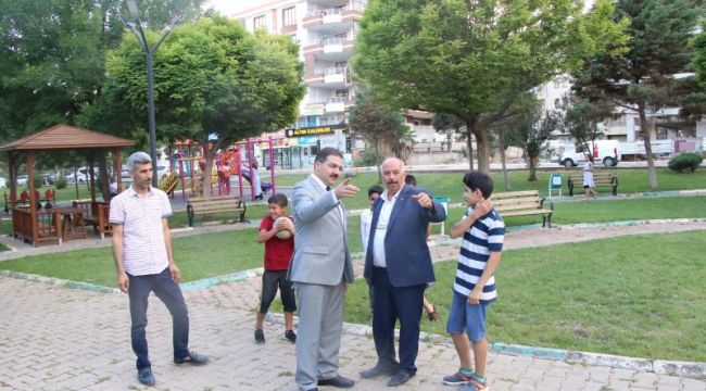 Başkan Canpolat, Parkta İncelemelerde Bulundu-(VİDEOLU)
