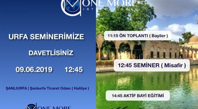 ONE MORE ŞANLIURFA DA