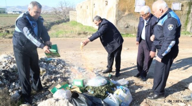 Haliliye'de tarihi geçmiş ürünler imha edildi