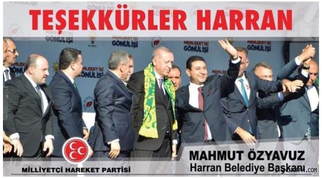 Başkan Özyavuz'dan teşekkür mesajı