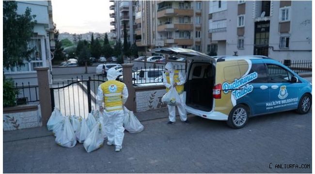 Haliliye'de ihtiyaçlar evlere teslim edildi
