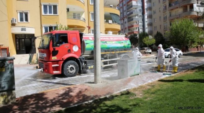 Karaköprü'de Dezenfekte Çalışmaları Devam Ediyor