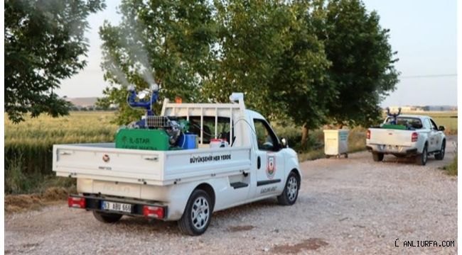 Şanlıurfa Büyükşehir Kırsalda vektörle mücadele sürüyor