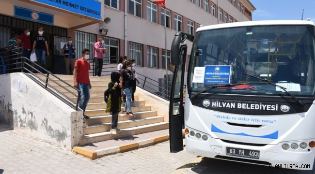 Hilvan Belediyesi'nden öğrencilere özel servis
