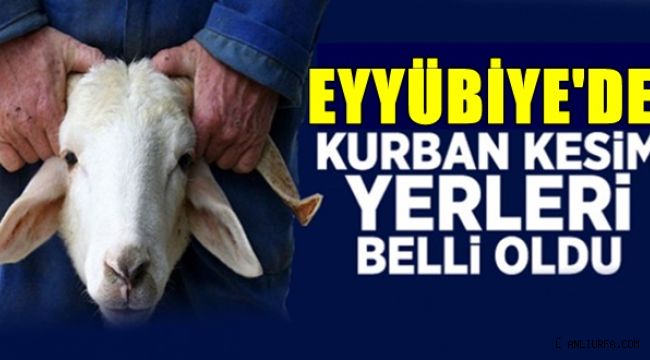 Eyyübiye'de kurban satış ve kesim yerleri belli oldu