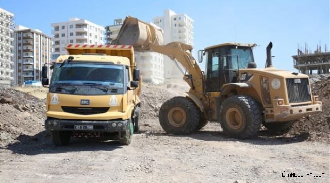 Karaköprü Doğukent'te yol seferberliği