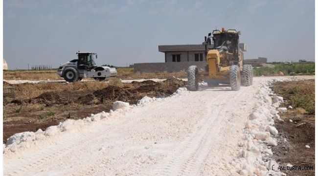 Viranşehir Hürriyet mahallesinde stabilize yol çalışması