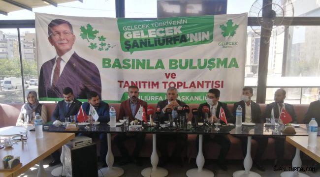 Gelecek Partisi Urfa Basını ile Buluştu
