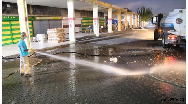 Haliliye'de geceli gündüzlü temizlik mesaisi