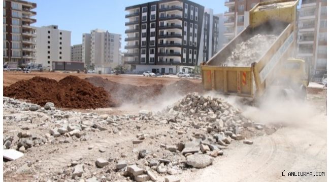 Haliliye'de Yeni parklarda çalışmalar sürüyor