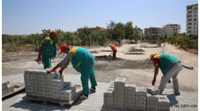 Karaköprü Atakent'te hummalı çalışma