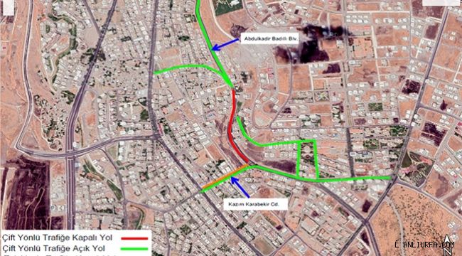 Karaköprü'de, O yollar geçici olarak trafiğe kapatılacak