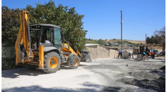 Karaköprü kırsalında yollar parkeyle yenileniyor
