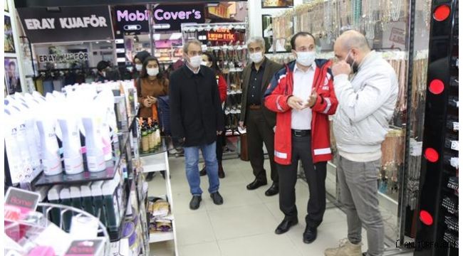 Sağlık Müdürü Erkuş maske denetiminde!