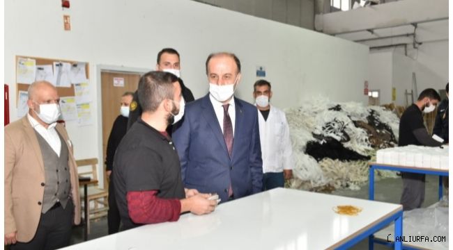 Vali Erin OSB'deki fabrikaları ziyaret etti
