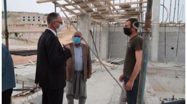 Eyyübiye'de yüzme havuzu inşaatı sürüyor