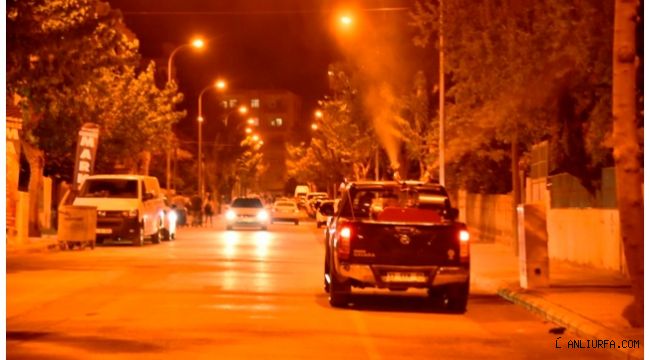 Siverek'te ilçesinde yoğun ilaçlama çalışması