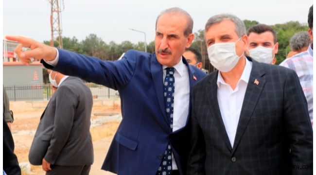 Başkan Beyazgül ve Yalçınkaya çalışmaları inceledi
