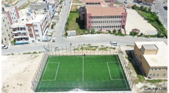 Haliliye'deki semt sahalarının yapımında sona gelindi