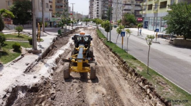 Urfa Büyükşehir'den çöken yolda sil baştan düzenleme