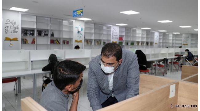 Başkan Canpolat'tan öğrencilere moral ziyareti