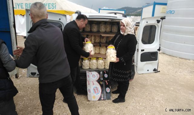 Urfa'dan Adıyaman'a 1 ton peynir