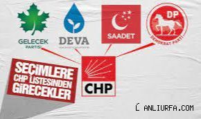 DEVA, Gelecek, Saadet ve Demokrat Parti'den 53 kişi CHP'den aday gösterildi