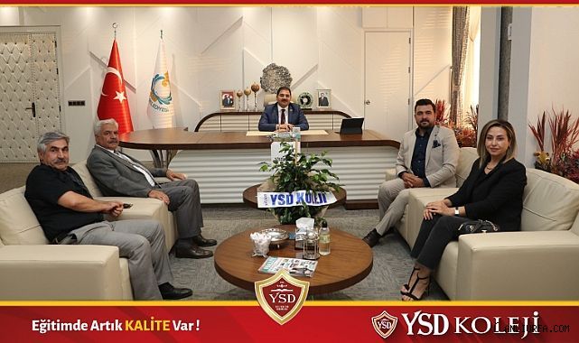 YSD Koleji Yönetim Kurulu Başkanı ve Yöneticileri Haliliye Belediye Başkanı Sayın Mehmet Canpolat'ı Ziyaret Etti