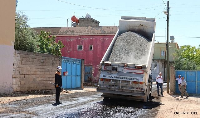 Halfeti ve Birecik 'te sathi kaplama çalışmaları