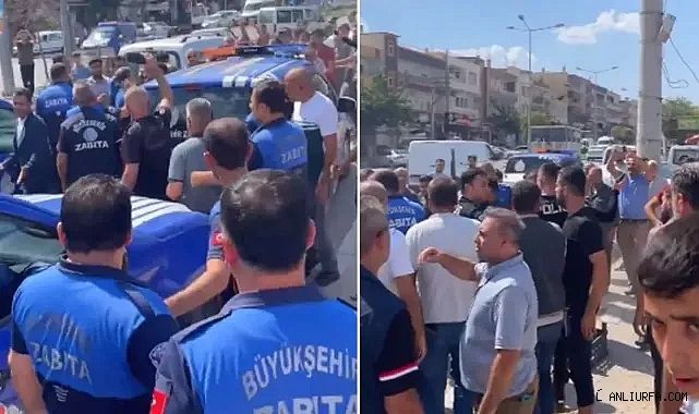 Şanlıurfa'da zabıta ile esnaf arasında arbede! 2 yaralı!