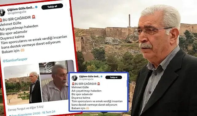 Şanlıurfa Spor Kamuoyuna Duyarlılık Çağrısı: Mehmet Gülle'nin ismi yaşatılmalı
