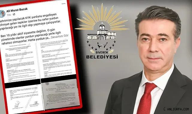 Siverek Belediye Başkanı Ali Murat Bucak'tan KYK Yurdu Tepkisi