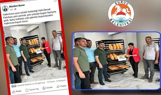Suruç Halk Ekmek Fabrikası Yeni Yerinde Hizmete Açıldı