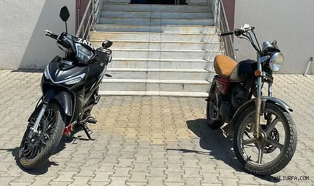 Urfa'da çalıntı motosikletler bulundu!