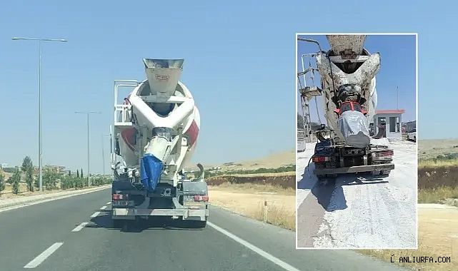 Urfa'da tepkilerin odağındaydı! Beton mikserler koruyucu ekipmanlar taktı!