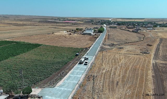 Siverek'te Çelik Hasırlı Beton Yol Uygulaması