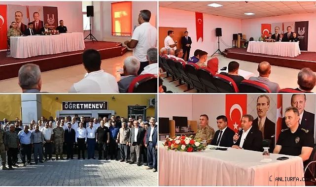 Vali Şıldak Suruç 'ta muhtarlarla buluştu