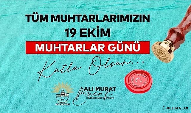 Başkan Bucak, Muhtarlar Günü'nü kutladı