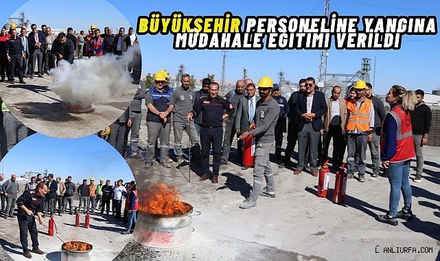Büyükşehir Personeline Yangına Müdahale Eğitimi Verildi