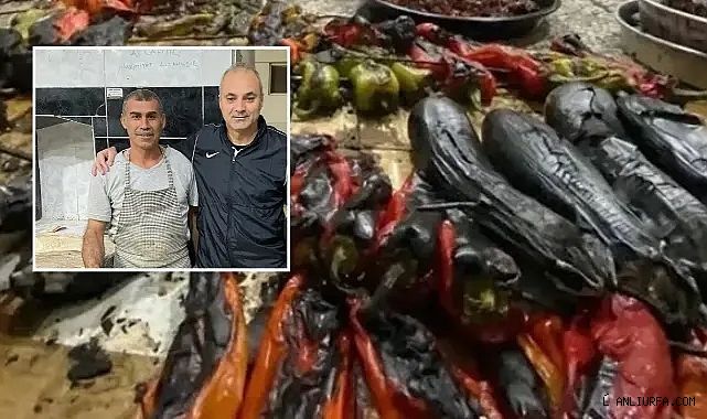Erkan hoca da Urfalı oldu! Fırına patlıcan, biber götürdü!