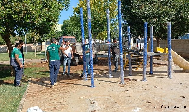Viranşehir Belediyesi Parklara Oyun Grubu Kuruyor