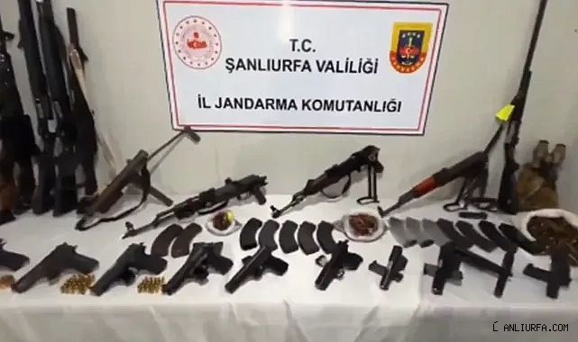 Şanlıurfa'da operasyon! Çok sayıda silah ve mühimmat ele geçirildi!