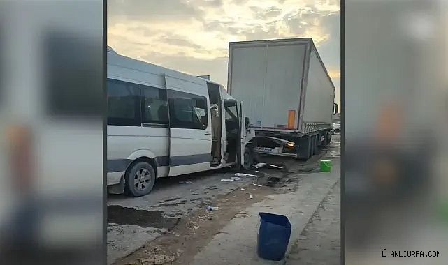 Urfa'da işçi servisi kaza yaptı: Çok sayıda yaralı var
