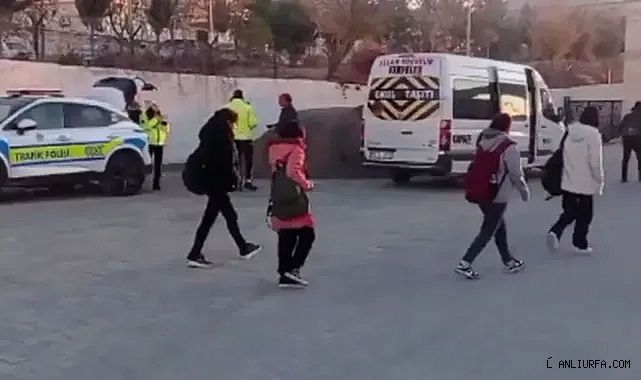 Urfa'da okul servislerine denetim! 21 araç ve sürücüye ceza kesildi!