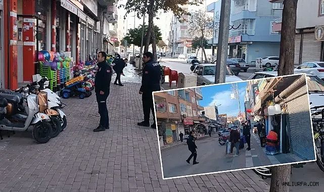 Urfa'nın ilçesinde kaldırım işgal edildi! Zabıta uyardı!