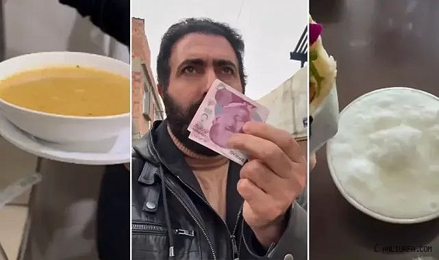 200 TL ile Urfa'da karın doyulur mu? Çektiği video viral oldu!